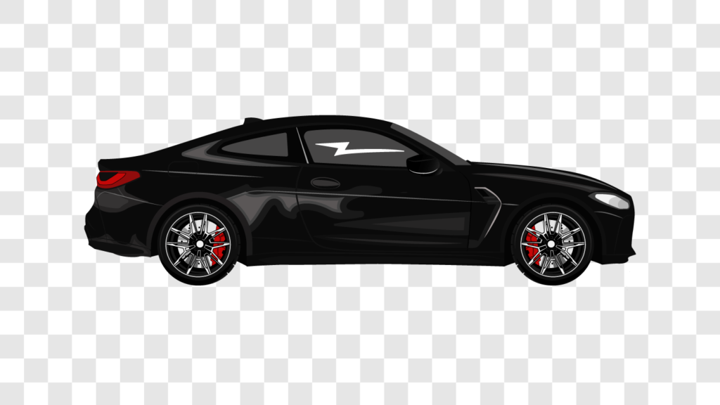 Black Car Image Illustration PNG File