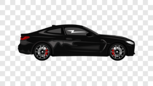 Black Car Image Illustration PNG File