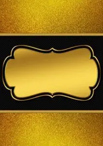 Elegant Background of Gold Frame Invitation