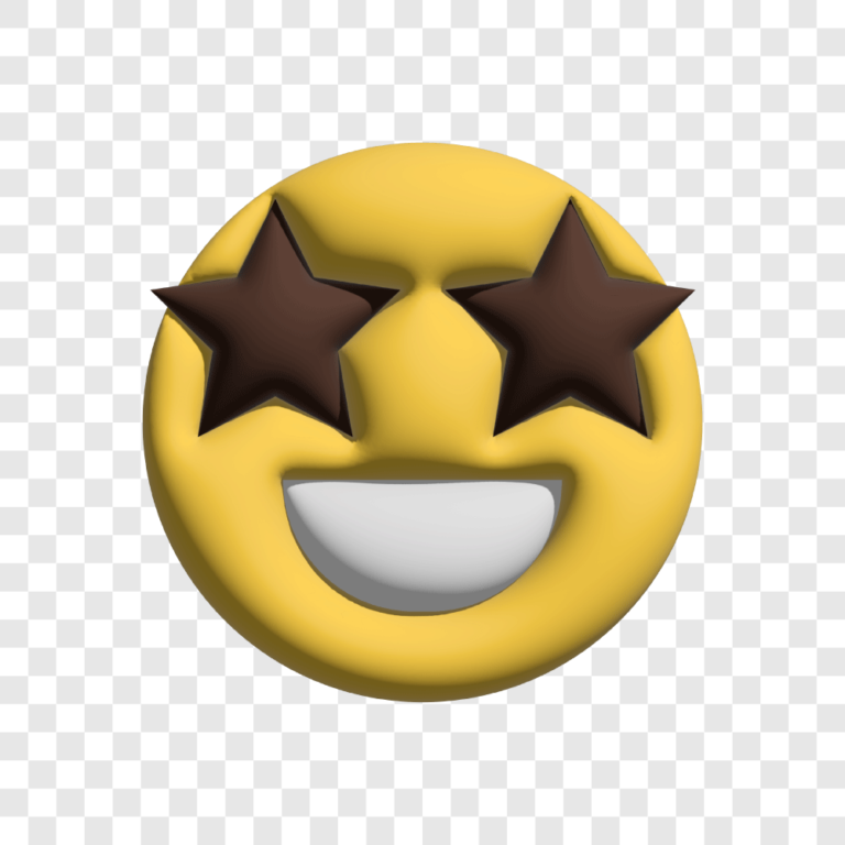 Emoticon 3D Exicited