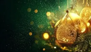 Glittery Gold New Year Background