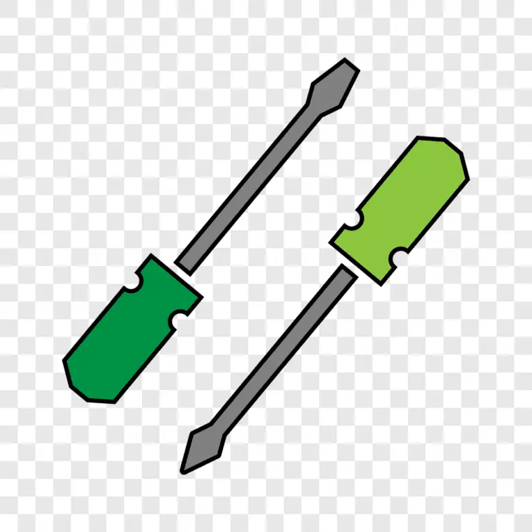 Illustration of min and plus screwdrivers