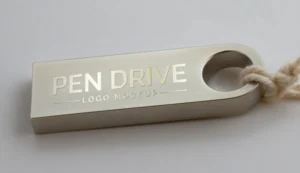 Logo Mockup on Metal Tag