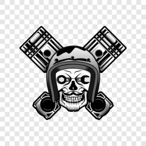 Skull Head and Pistons