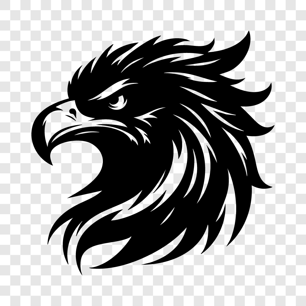 Transparent PNG Bold Eagle Head SIluet