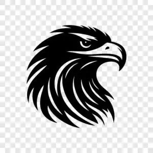 eagle head silhouette facing right