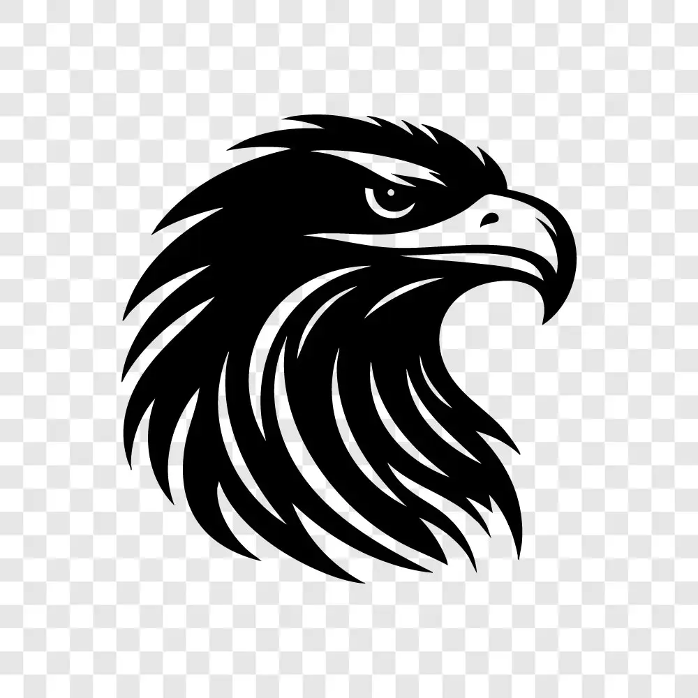 eagle head silhouette facing right