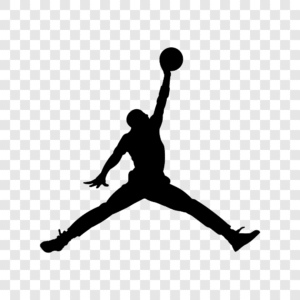 black nike jordan logo