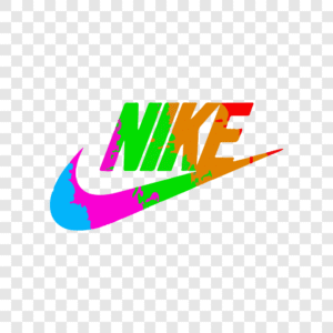 colorful nike logo