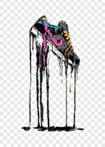 nike melting sneakers art
