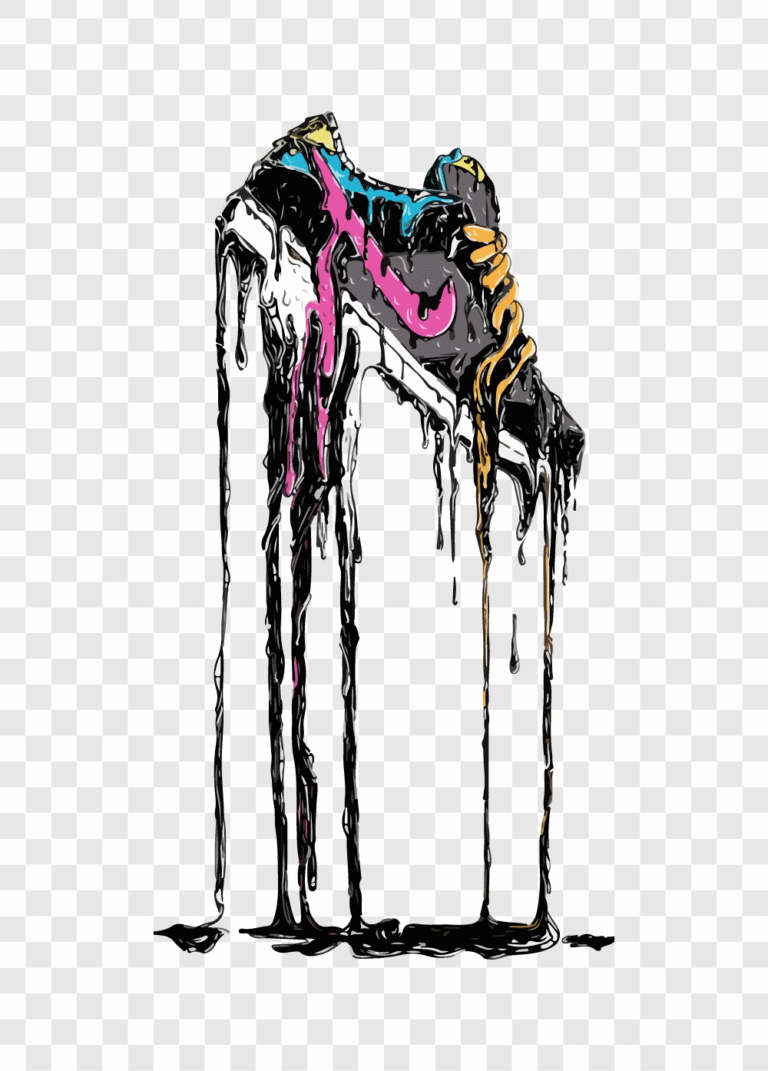 nike melting sneakers art