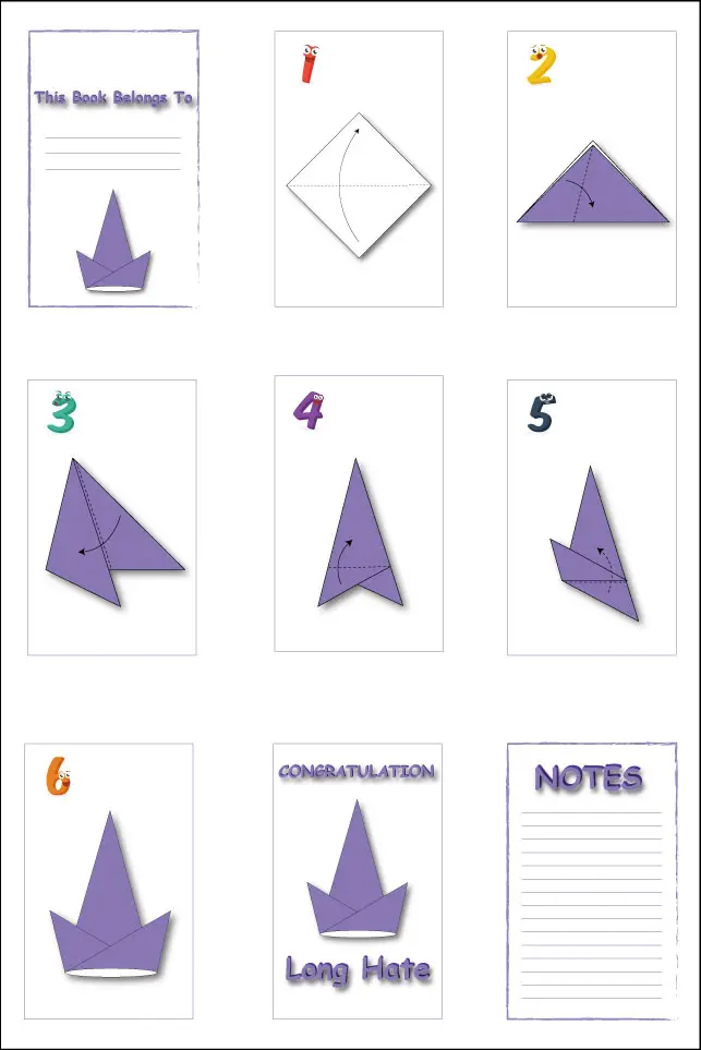 Printable A Long Hat Origami Interiors