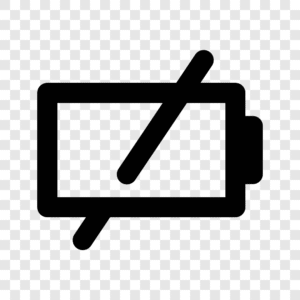 simple baterai empty icon