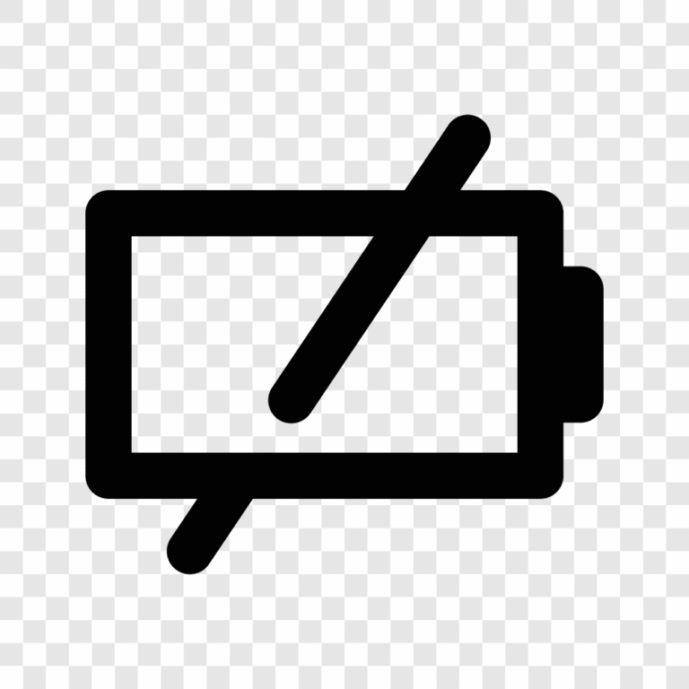 simple baterai empty icon
