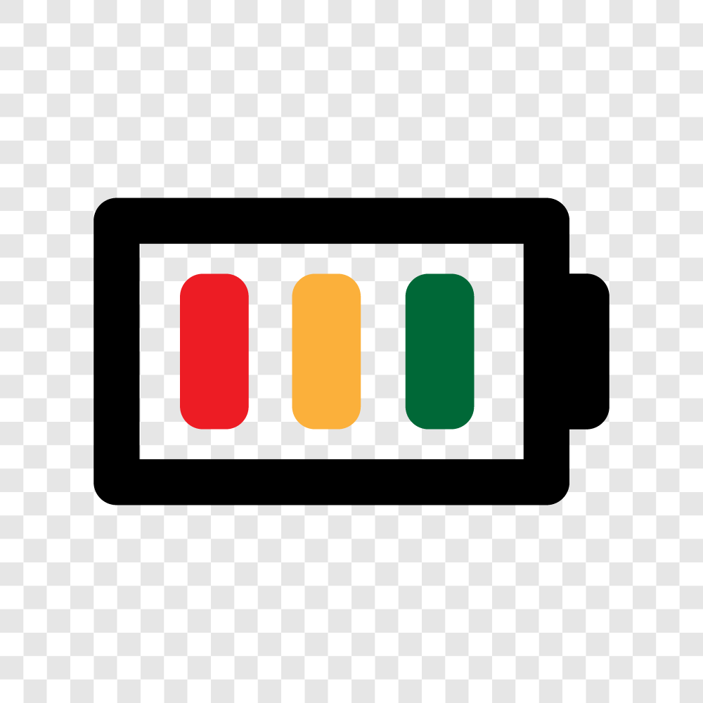 simple baterai full icon