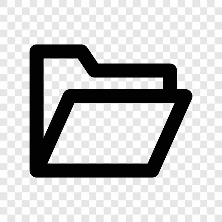 simple open folder icon