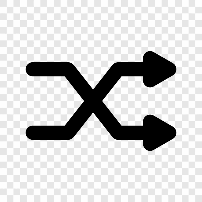 simple shuffle icon