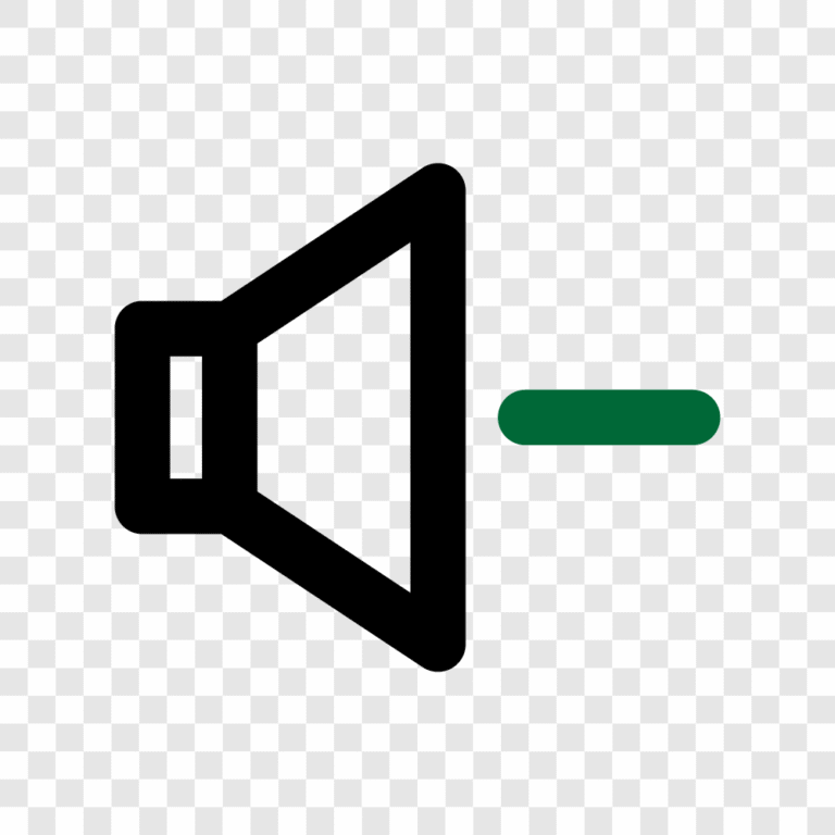 simple volume down icon