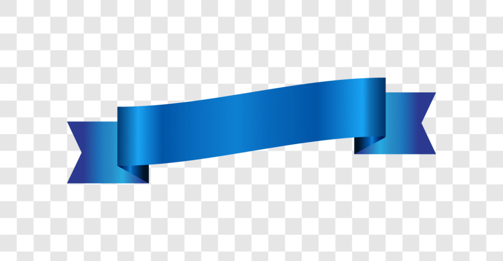 blue beveled ribbon
