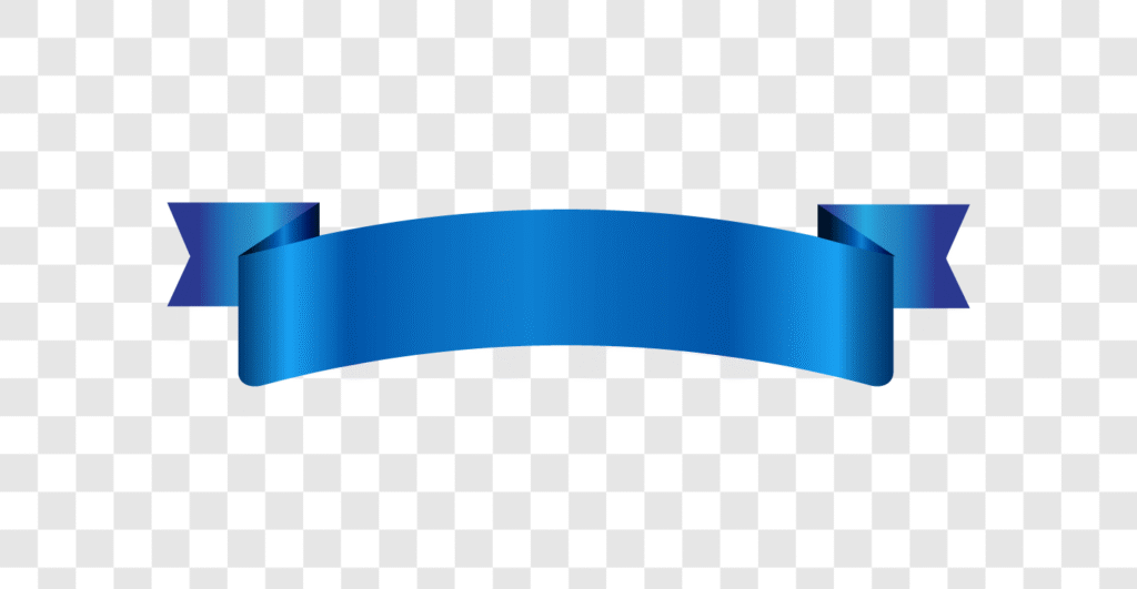 blue curved ribbon png