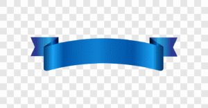 blue curved ribbon png