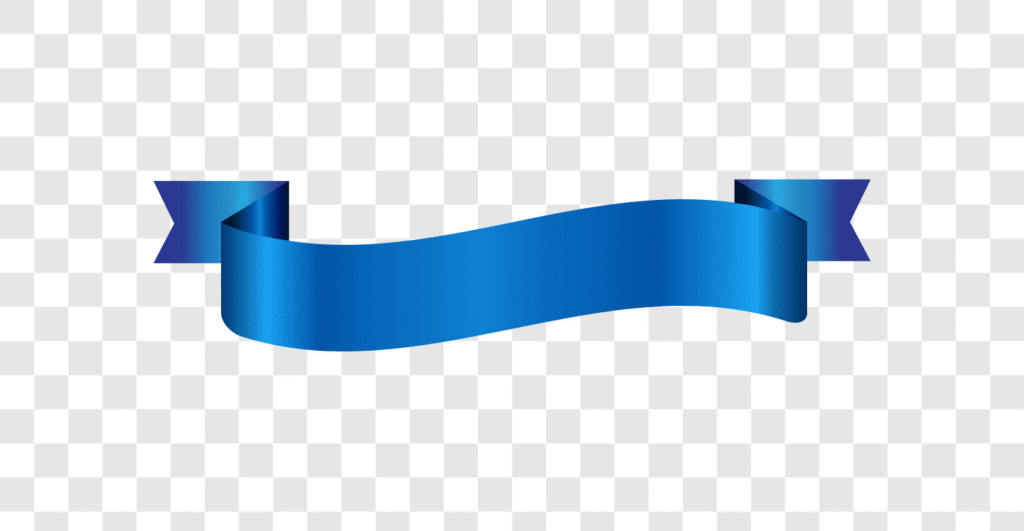 blue gradient ribbon png