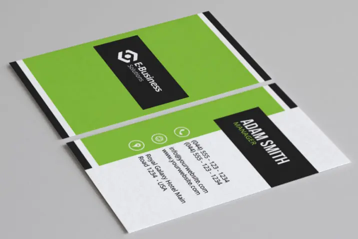 business card template v14