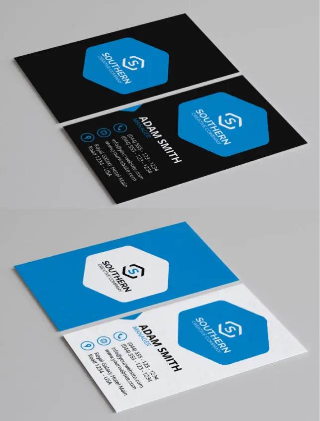business card template v18