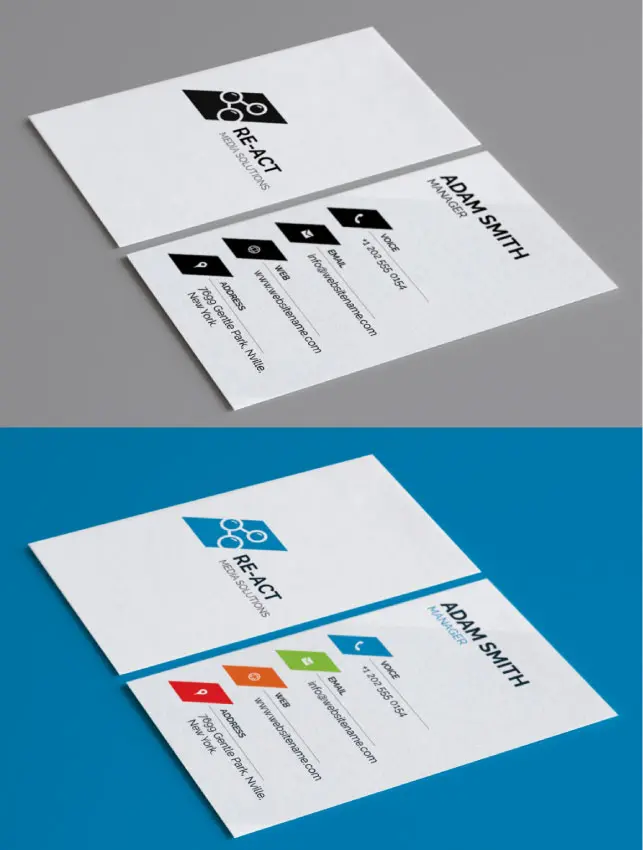 business card template v6