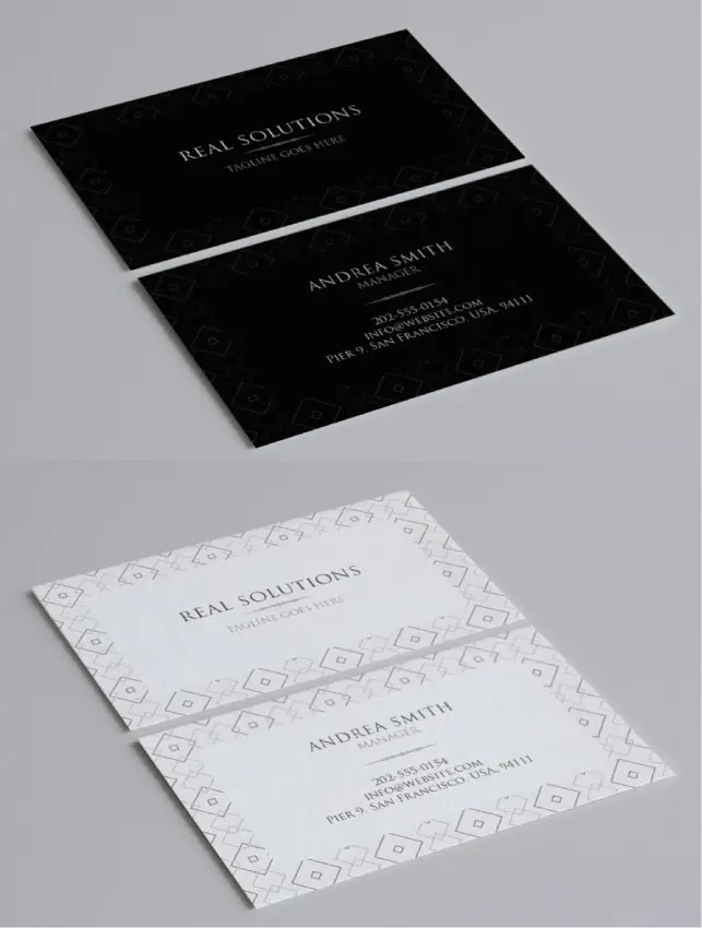 business card template v8