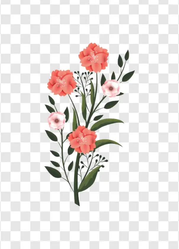 colorful flower bouquet png