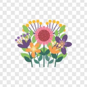 colorfull flower illustration png