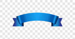 curved blue ribbon