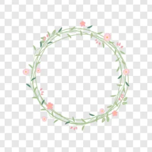 delicate flower frame png