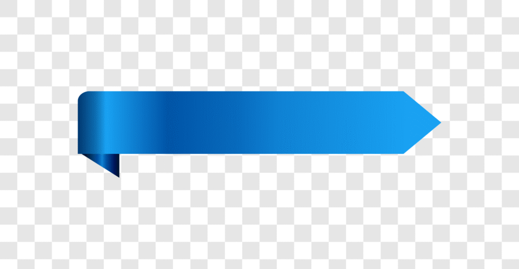 elegant blue gradient ribbon banner