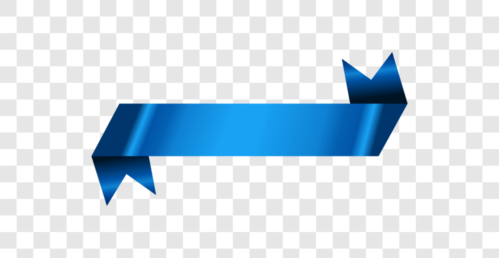 elegant blue ribbon