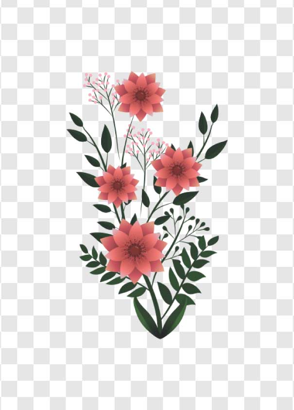 elegant dahlia floral arrangement png