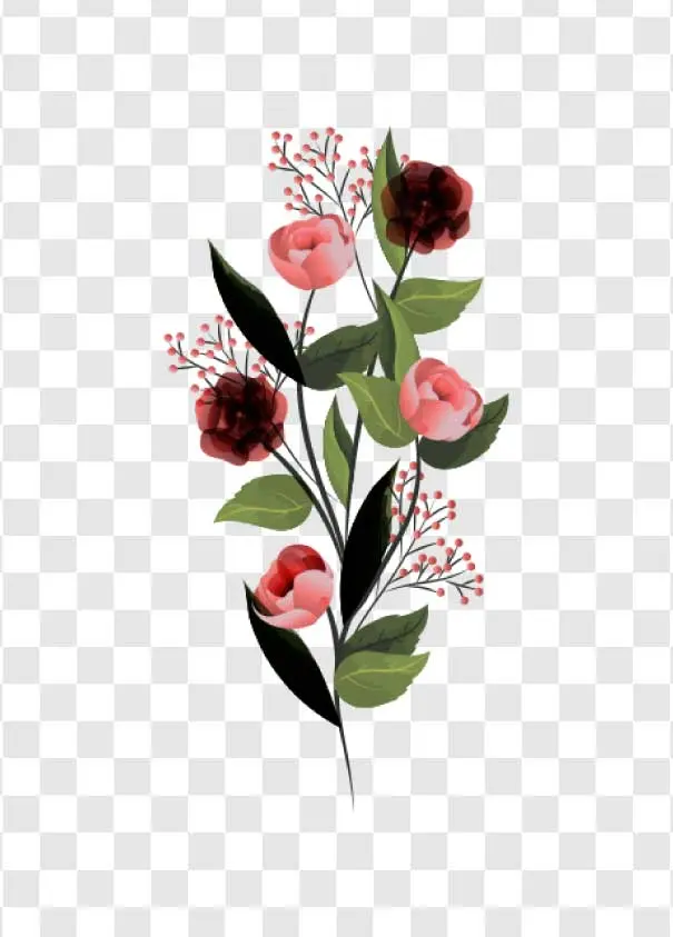 elegant roses arrangement png