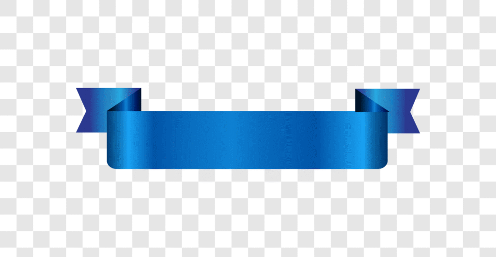 elegant shiny blue ribbon
