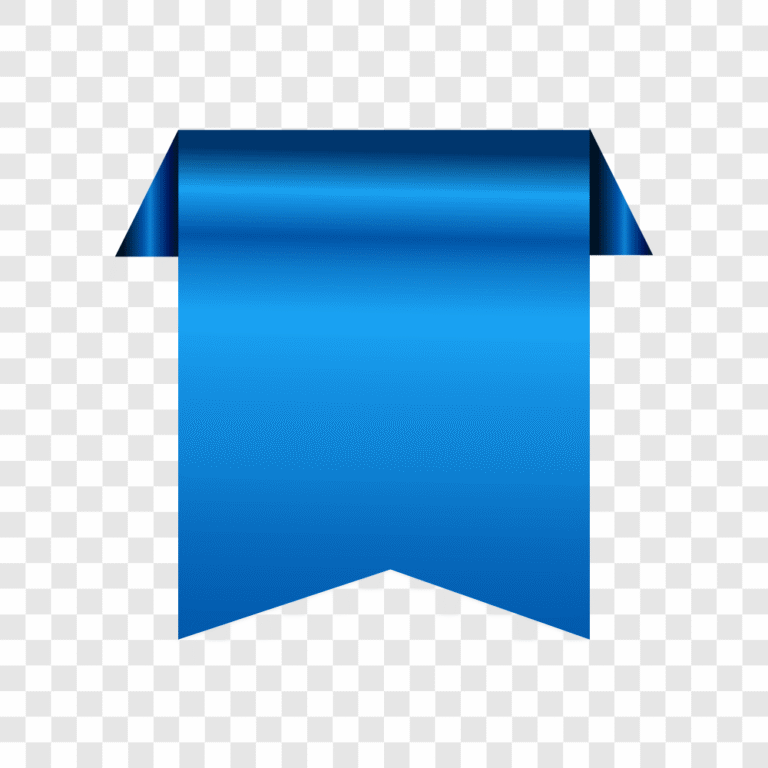 glossy blue award ribbon