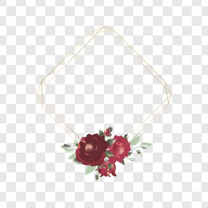 golden diamond rose wreath png