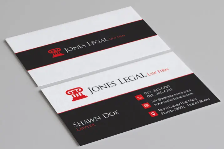 law business card