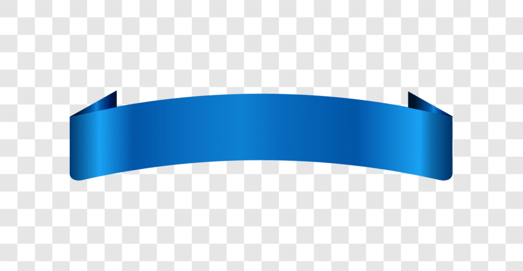 luxury blue ribbon banner