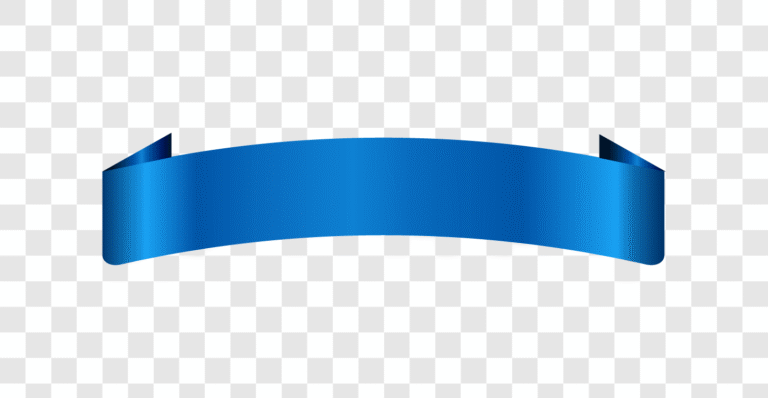 luxury blue ribbon banner