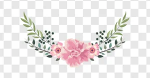 pink flowers with leaves png