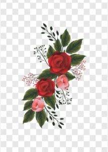 romantic rose bouquet png