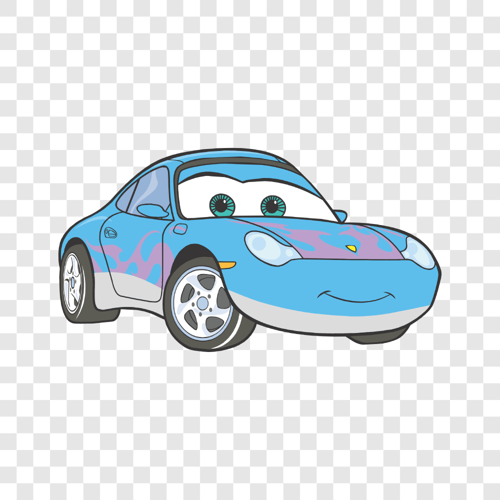 thumbnail image 2 of Cars Sally Carrera Embroidered Iron-On Patch – 3.6x2.4 Inches – Cute & Funny 2 of 6