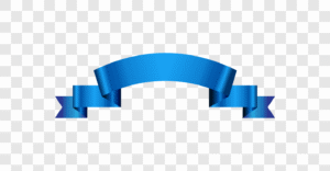 shiny blue gradient ribbon