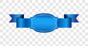 stylish blue gradient ribbon