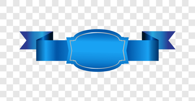 stylish blue gradient ribbon